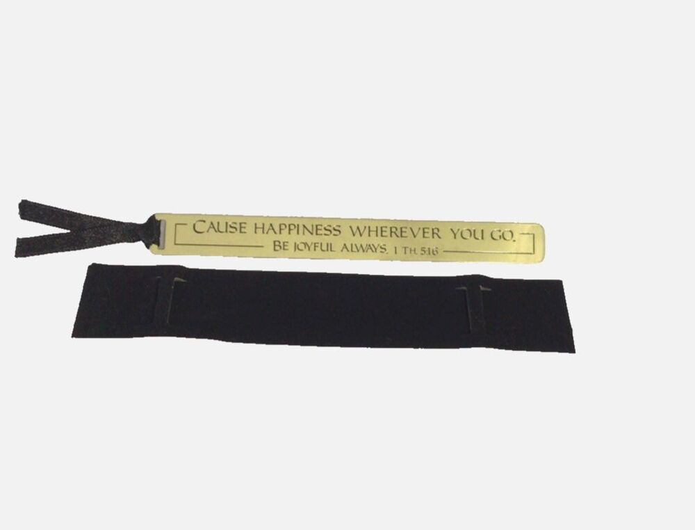 Vtg GOLDEN RULES Brass Plated Inspirational Bookmarks‎ Dicksons 1 Th 5:16